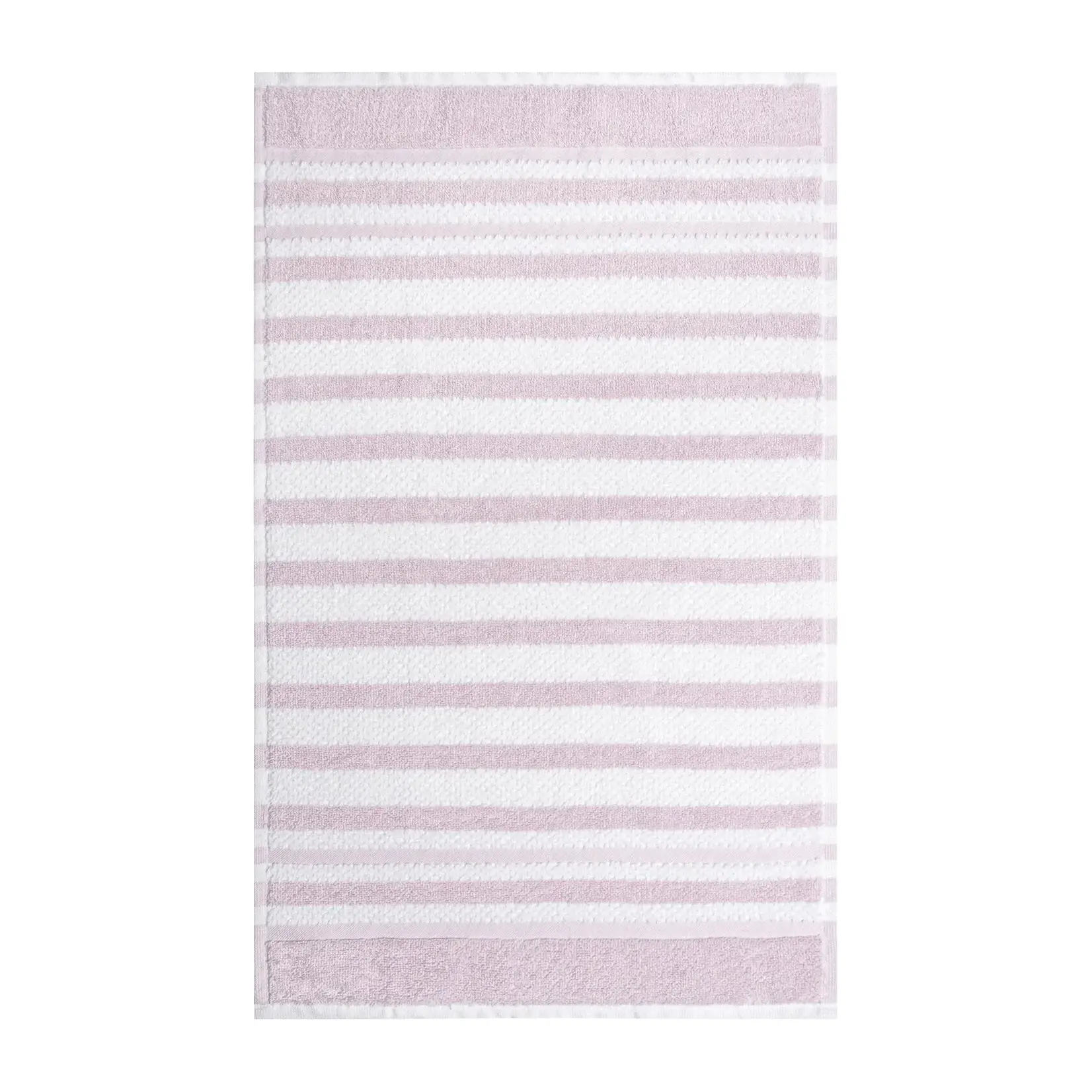 Serviette en coton à rayures texturées 16x26