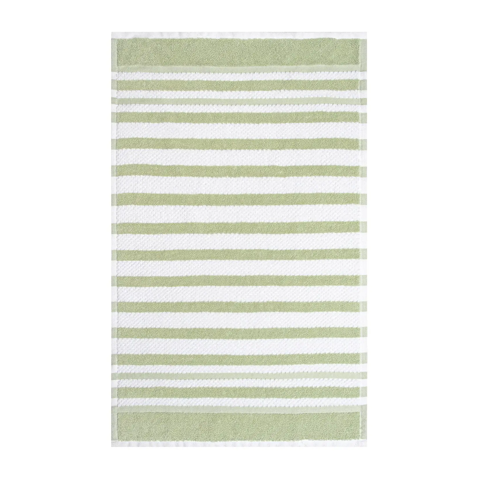 Serviette en coton à rayures texturées 16x26