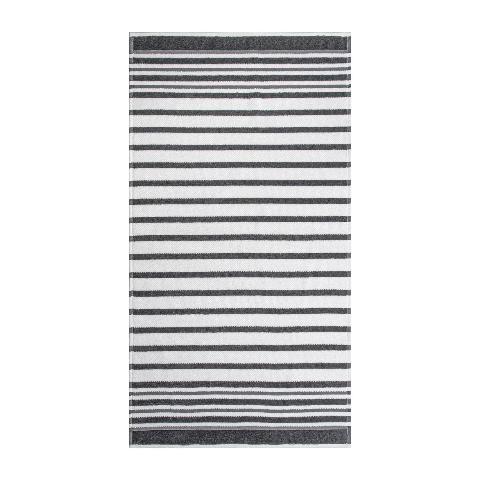 Serviette en coton rayures texturées 27x50