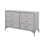 ITY INTERNATIONAL 6-Drawer Storage Chest of Drawers, Snow Grey