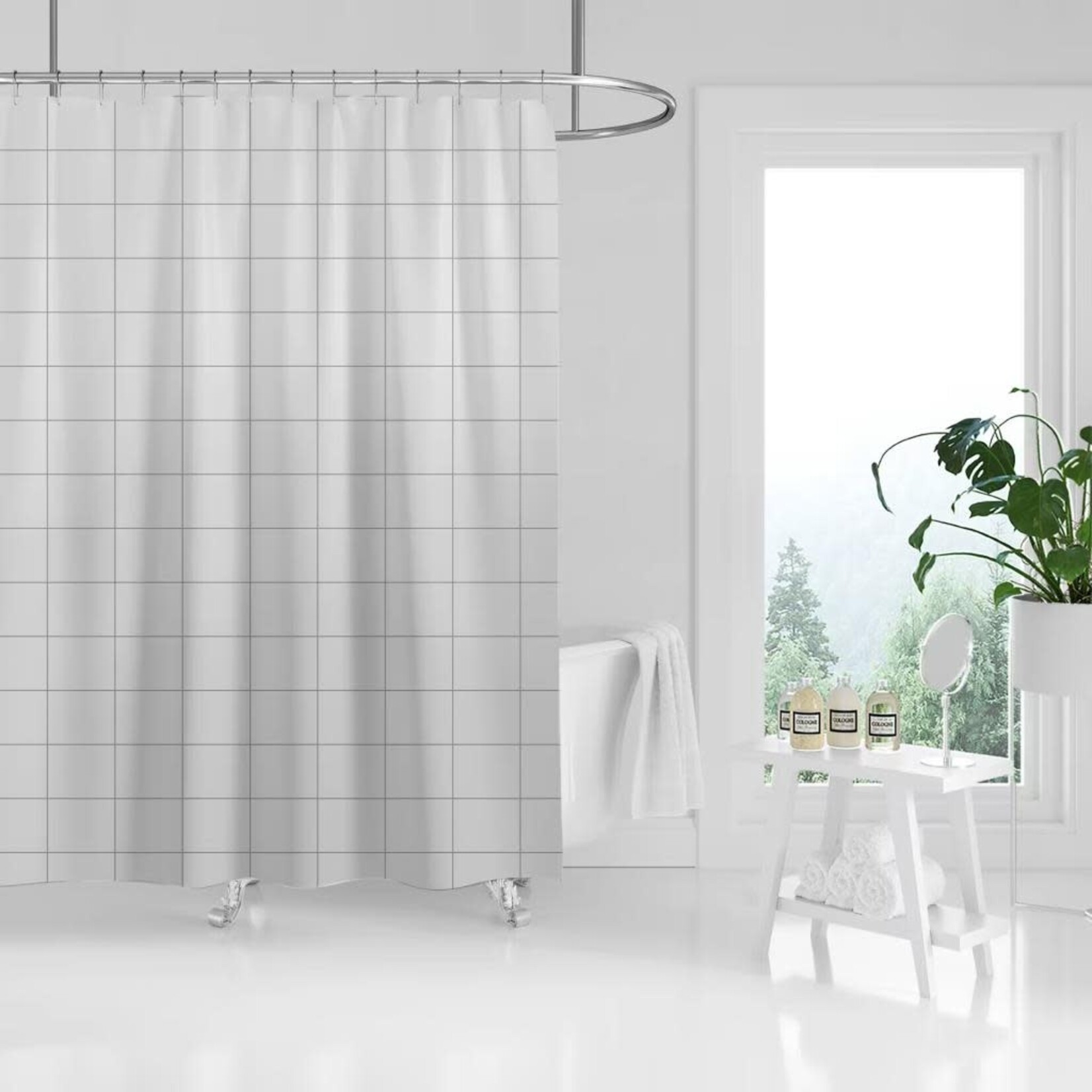 ITY INTERNATIONAL Peva Shower Curtain 71x71",