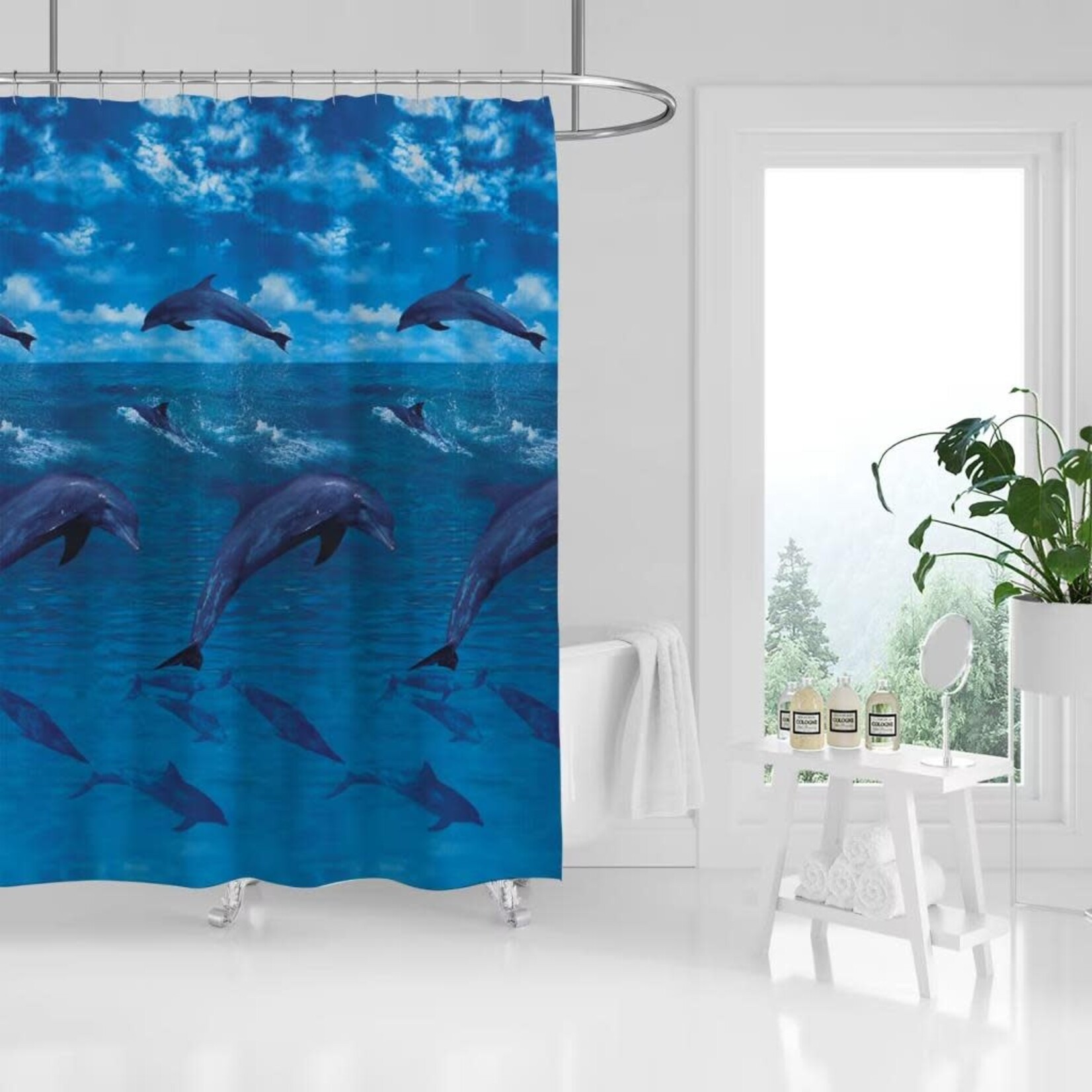 ITY INTERNATIONAL Peva Shower Curtain 71x71",
