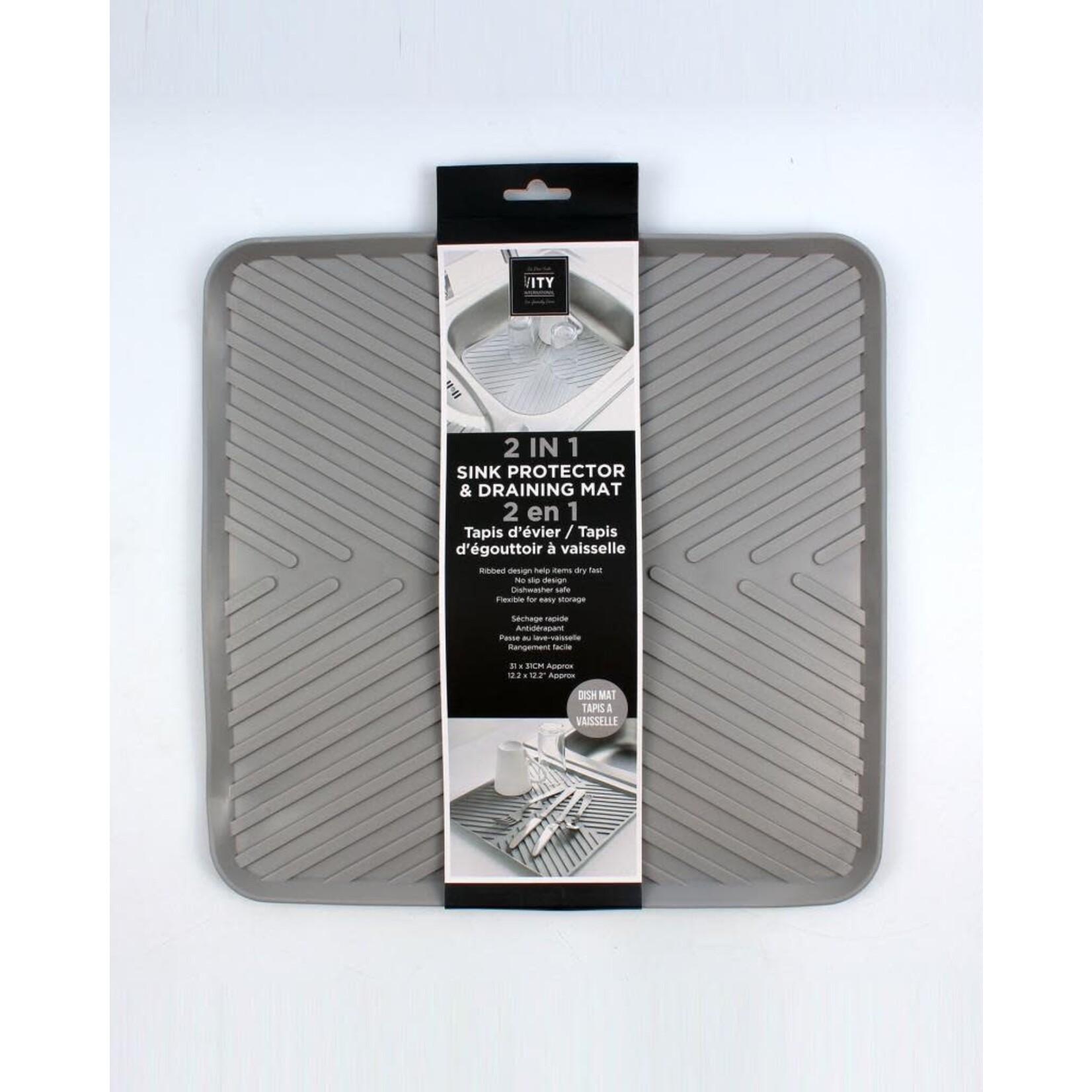 ITY INTERNATIONAL DRAINING DISH MAT SILICONE