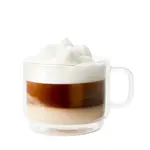 2 Tasses à café latte à double paroi empilables Barista 500 ml