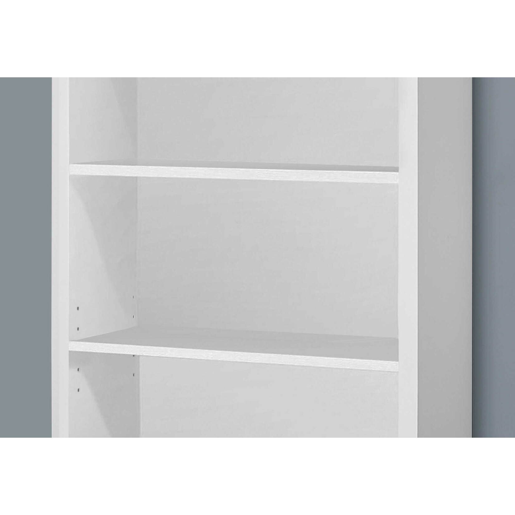 ETAGERE - 48"H / BLANCHE AVEC TABLETTES AJUSTABLE