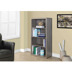 ETAGERE - 48"H / BOIS TAUPE AVEC TABLETTE AJUSTABLE
