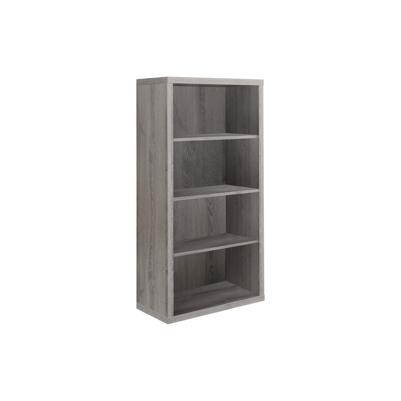 ETAGERE - 48"H / BOIS TAUPE AVEC TABLETTE AJUSTABLE