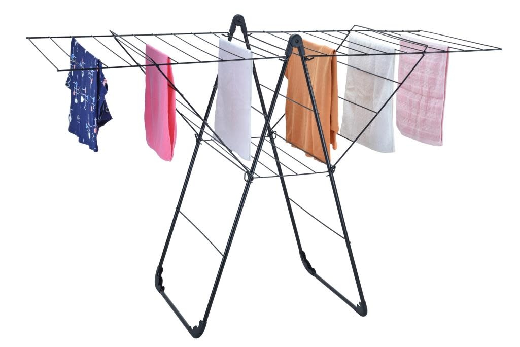 Metal Clothes Drying Rack, Black - MAISON CAPLAN