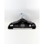 ITY INTERNATIONAL 20PK Plastic Hangers, Black