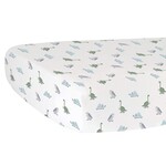 Hello Spud Fitted Cotton Crib Sheet,  Dinosaur