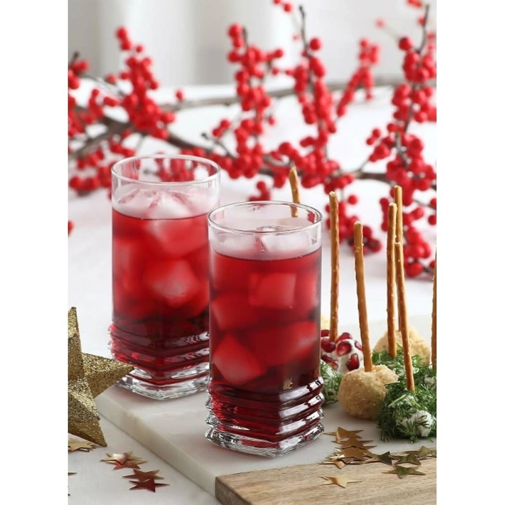 KAYALI ELEGAN LAV Ensemble De 6 Verres à Boire, 11.25 oz