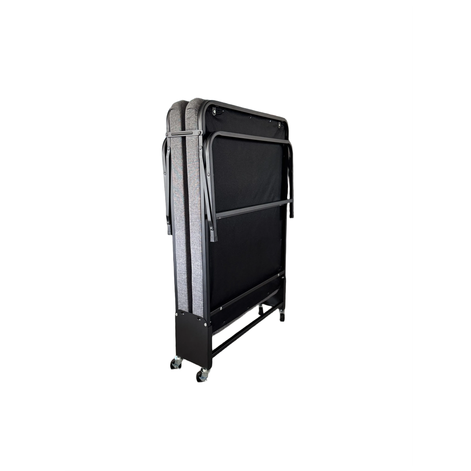 Folding Guest Bed, Rollaway, Grey