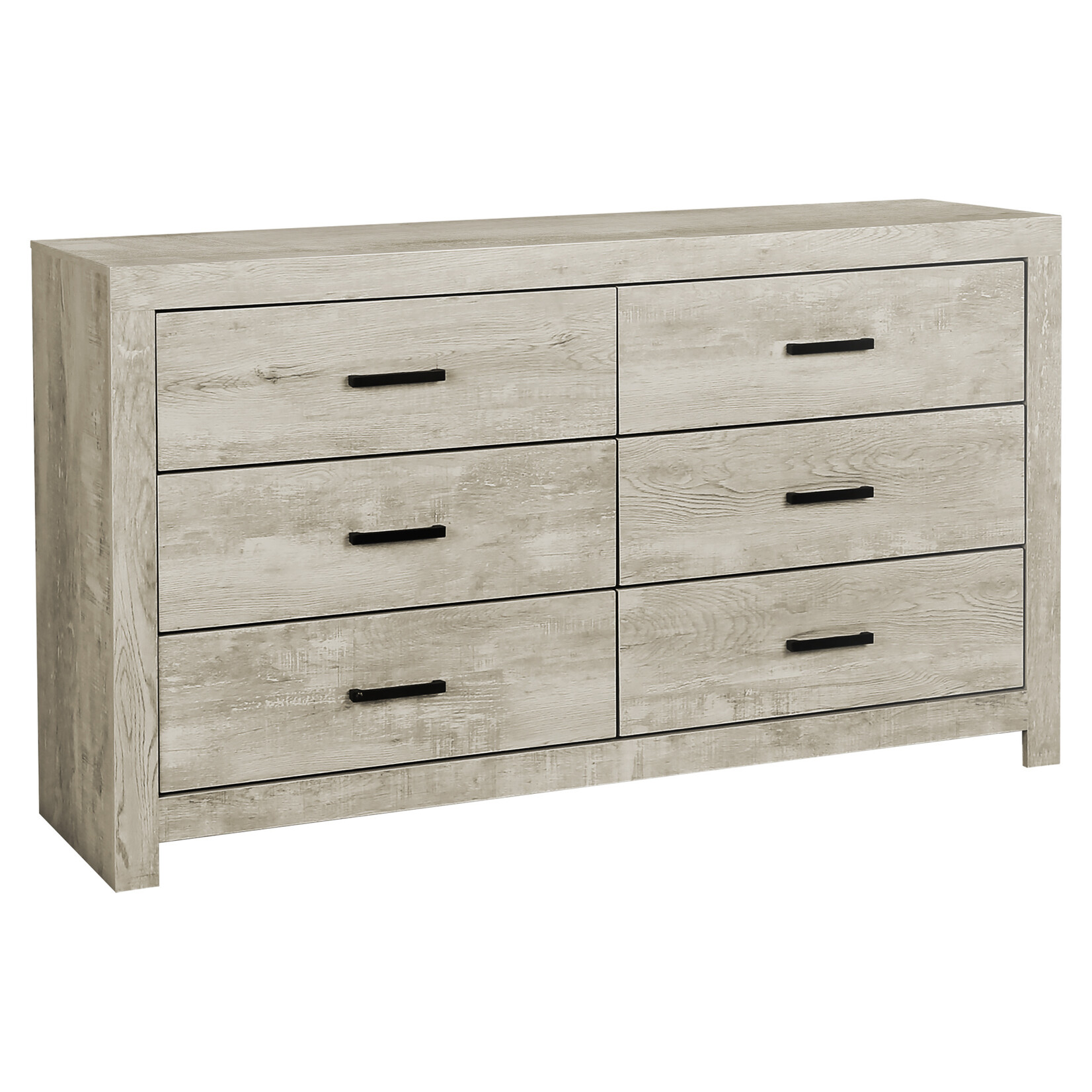 6 DRAWER DRESSER - BLEACHED OAK FINISH