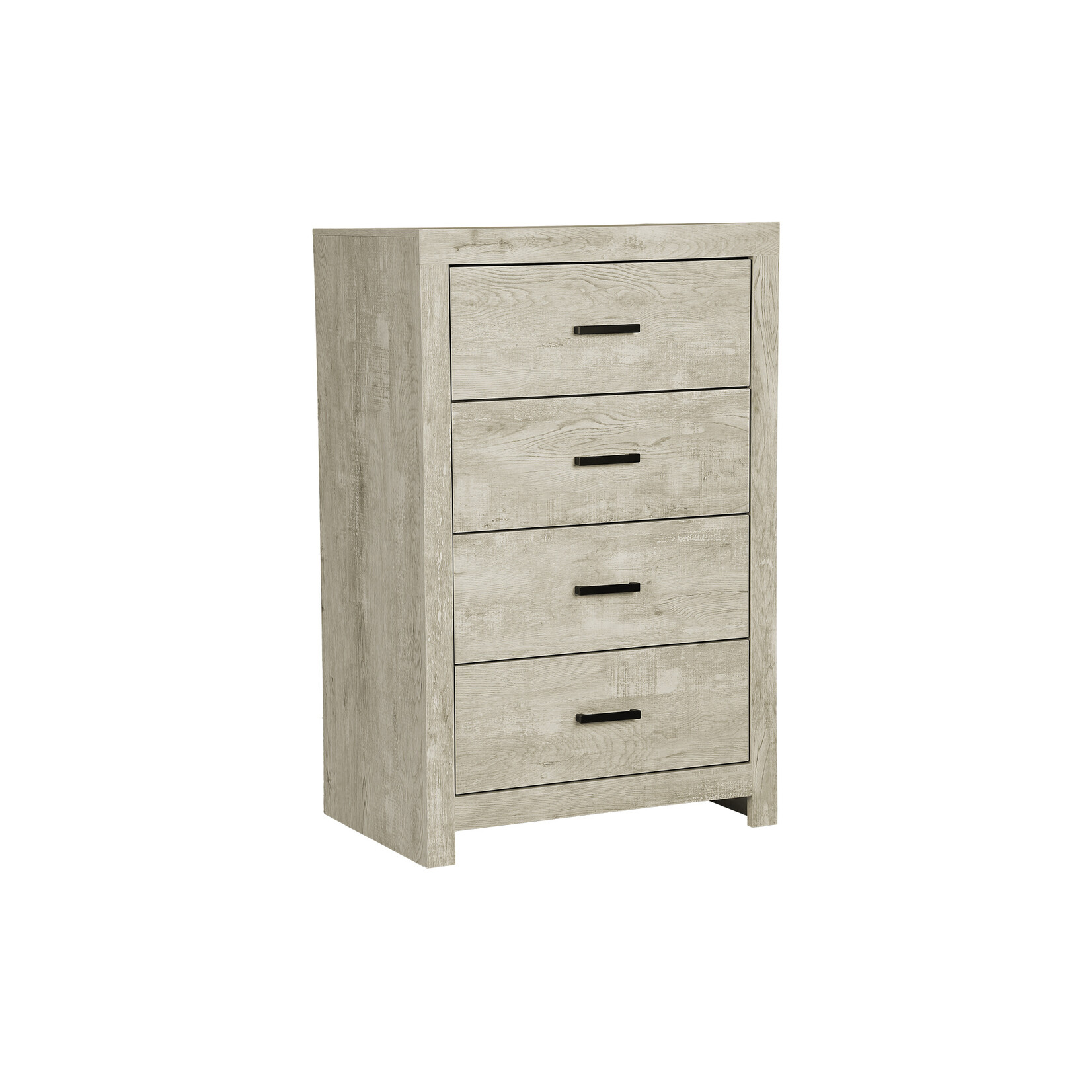 4 DRAWER CHEST - BLEACHED OAK FINISH
