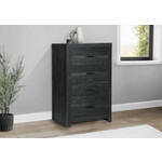 4 DRAWER CHEST - GRAPHITE GREY WOOD FINISH