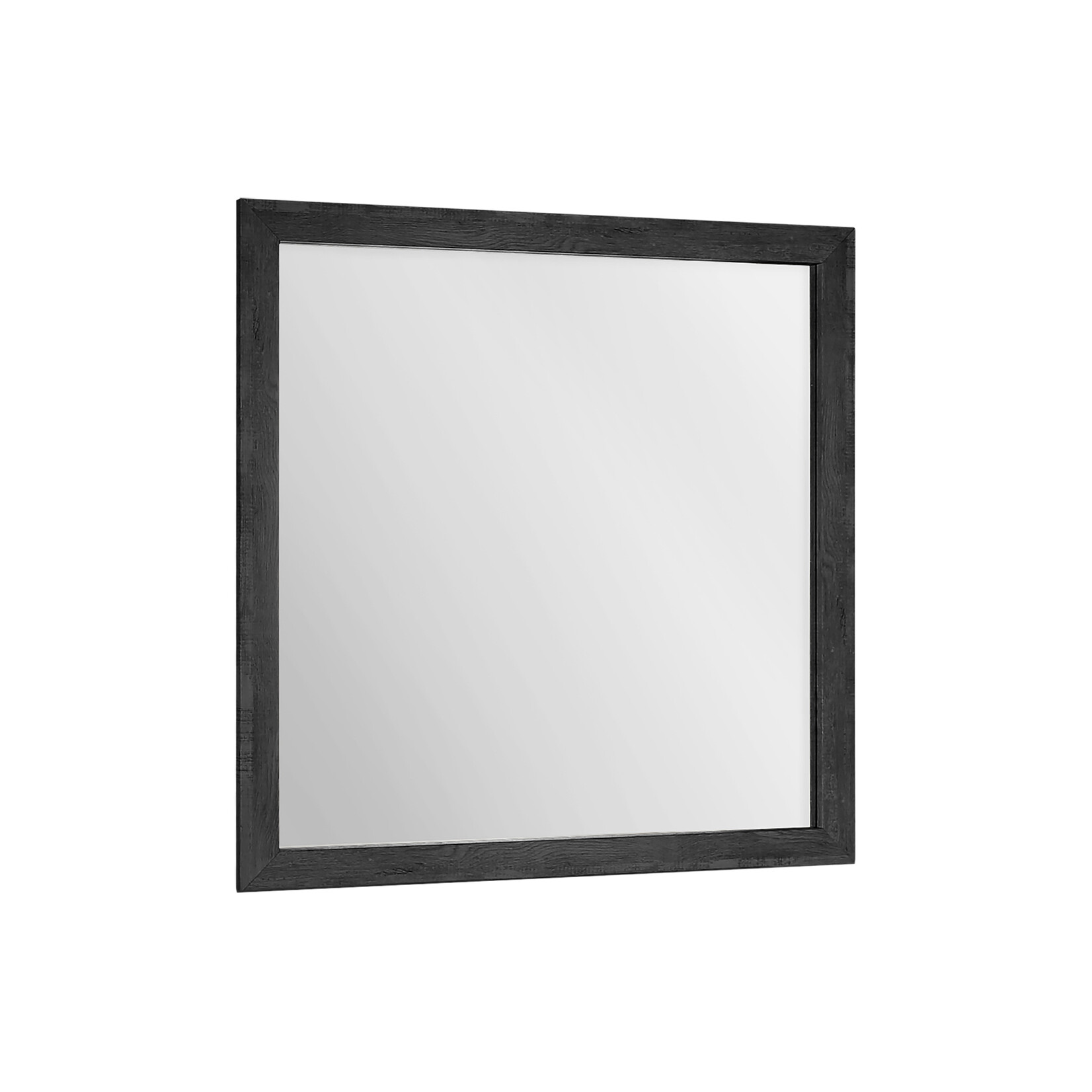 WALL MIRROR - GRAPHITE GREY WOOD FINISH