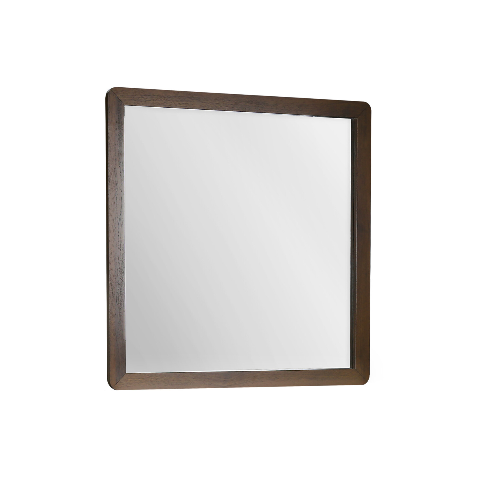 WALL MIRROR - WALNUT FINISH