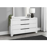 6 DRAWER DRESSER - WHITE FINISH