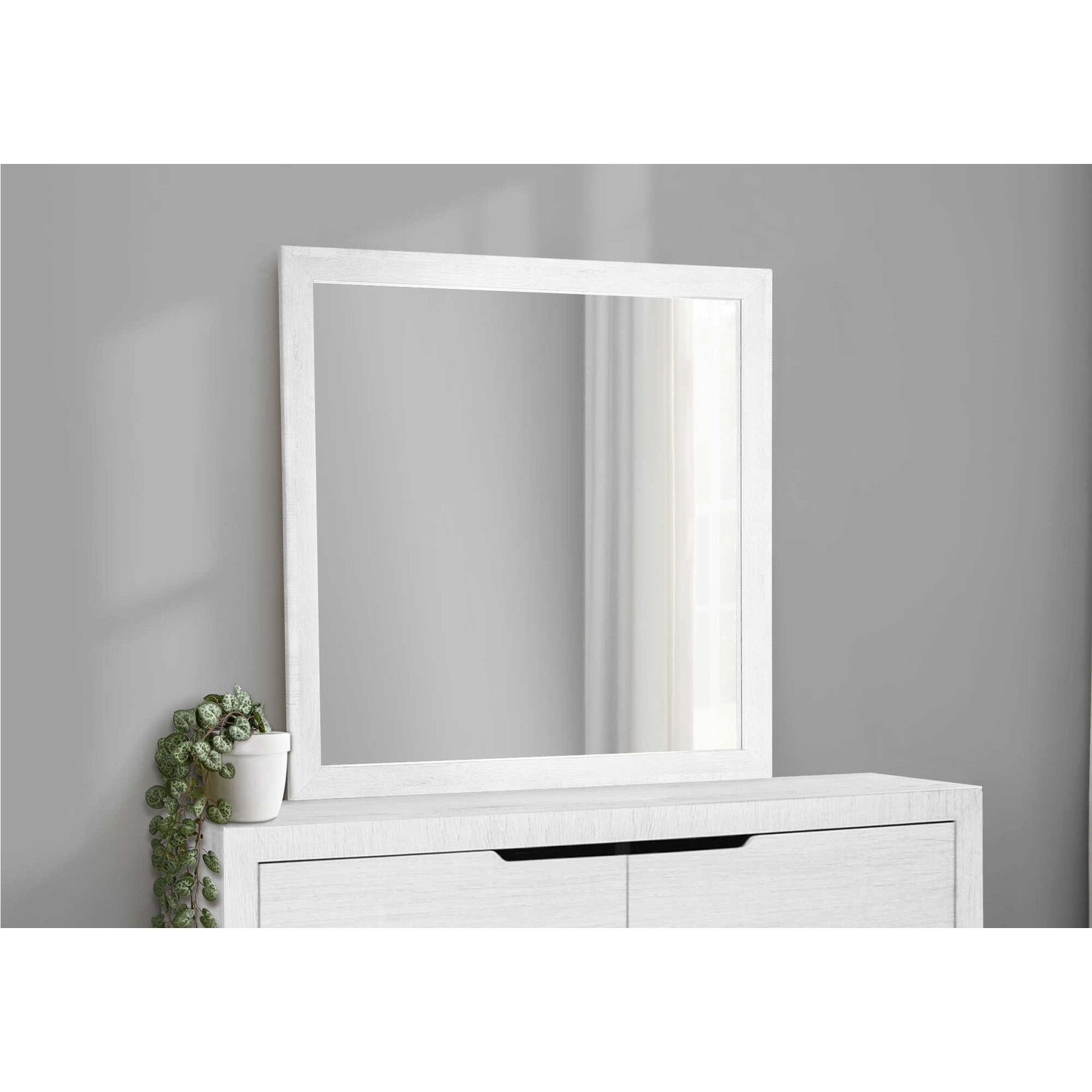 WALL MIRROR - WHITE FINISH