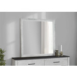 WALL MIRROR - GREY RECLAIMED - GRAPHITE WOOD TOP