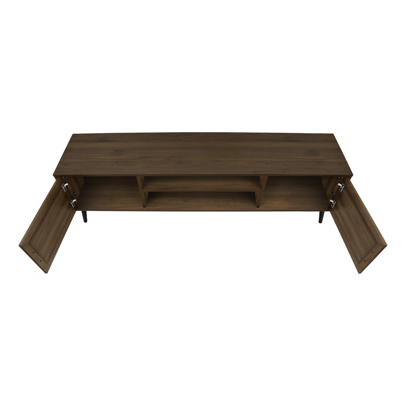 MEUBLE TV - 72"L / BRUN SIMILI-BOIS AVEC 2 PORTES