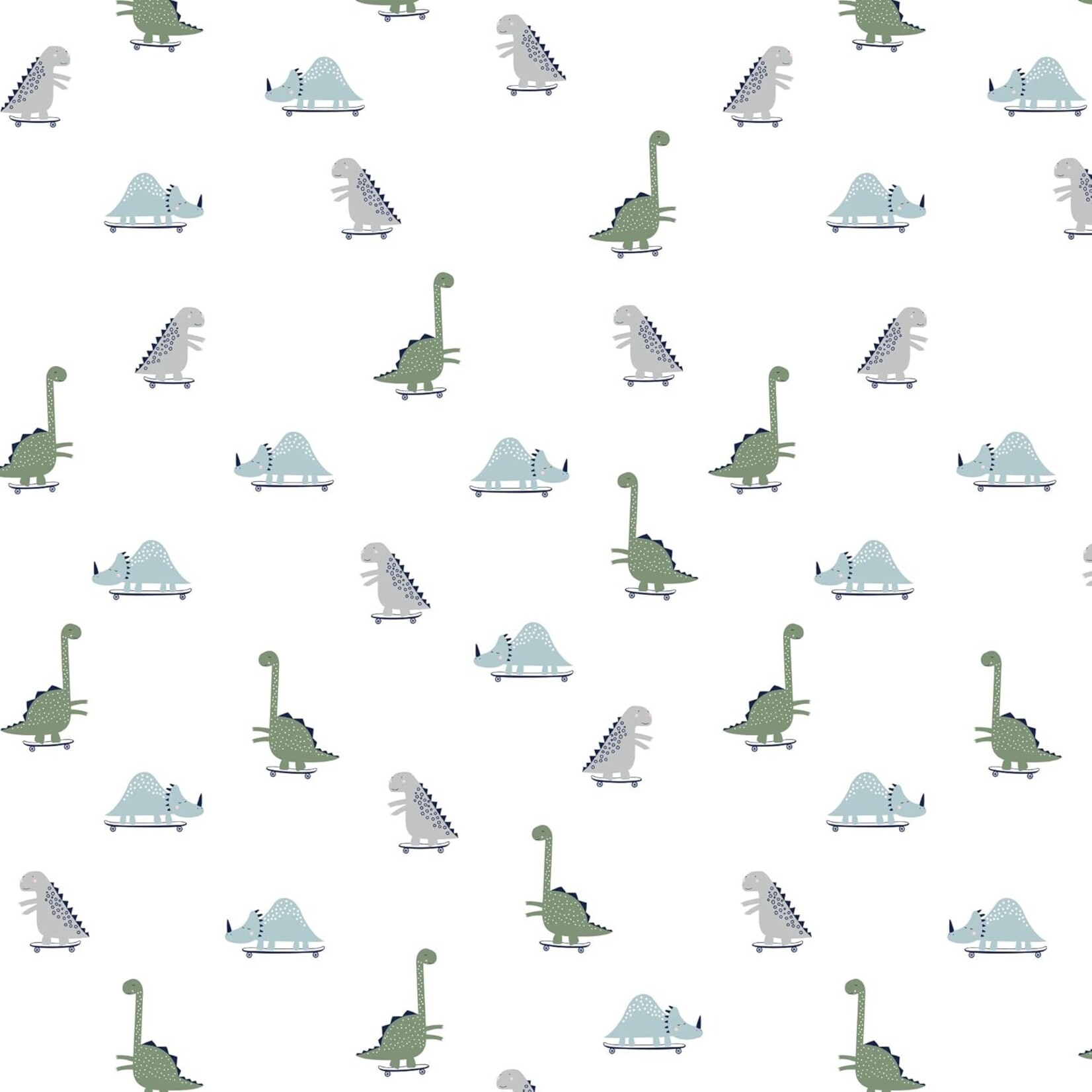 Hello Spud Fitted Cotton Crib Sheet,  Dinosaur