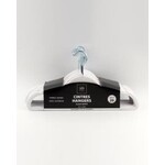 ITY INTERNATIONAL 20PK Plastic Hangers, White