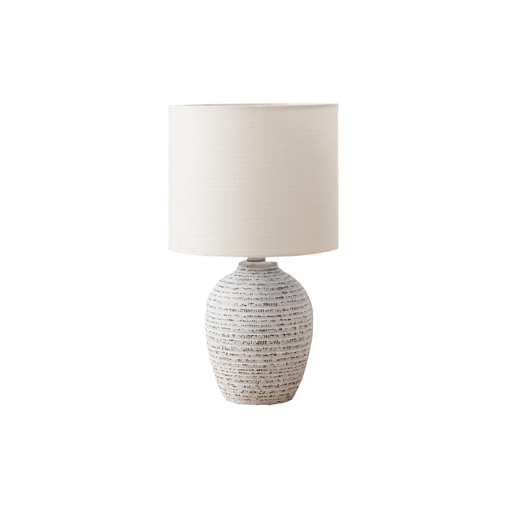 17"H Table Lamp Ivory Ceramic Ivory Shade