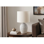 17"H Table Lamp Ivory Ceramic Ivory Shade
