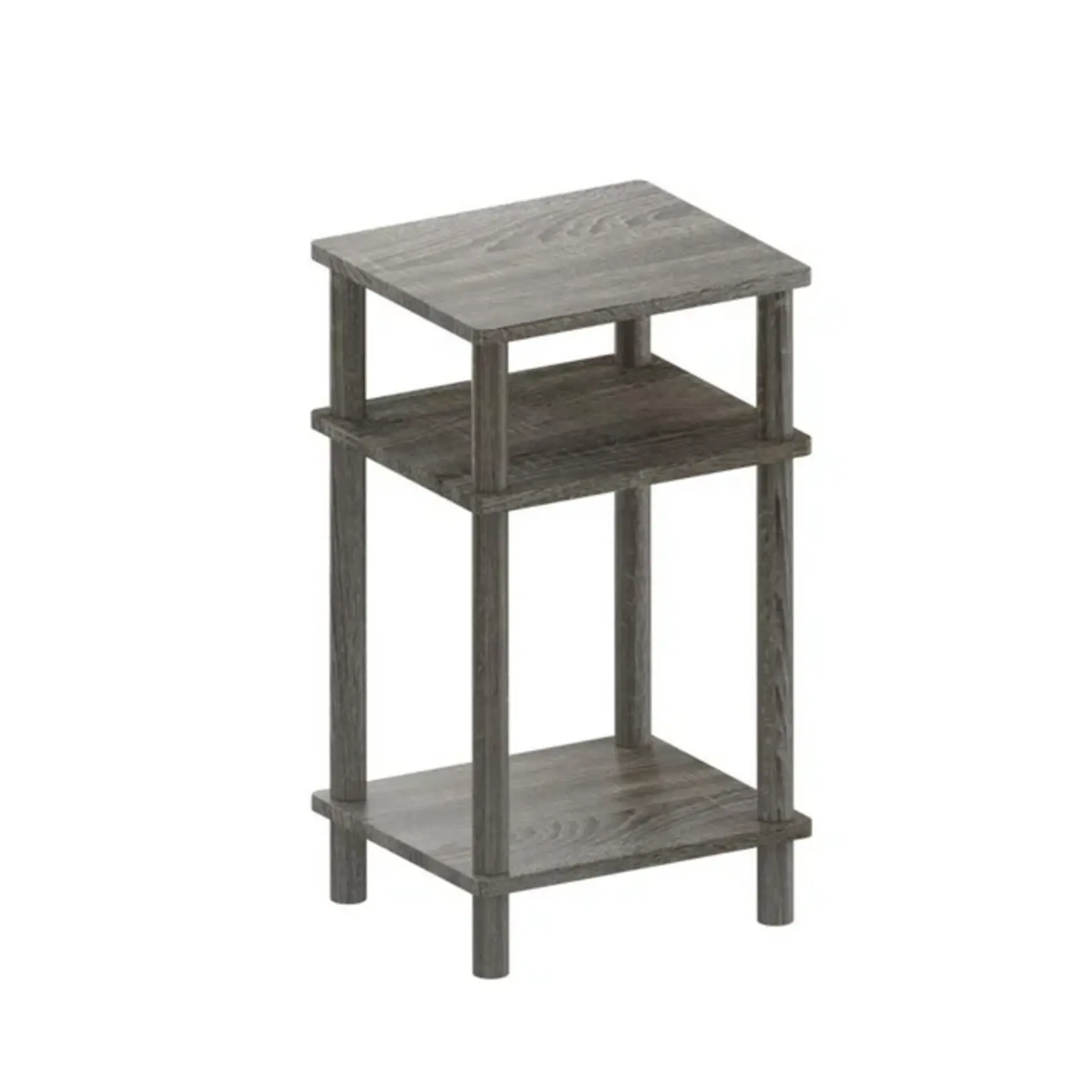 ITY INTERNATIONAL 3-Tier Side Table, Storage Shelf, Grey