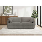 SLEEPER SOFA - CONVERTIBLE BED BROWN FABRIC #CENTAURI-16