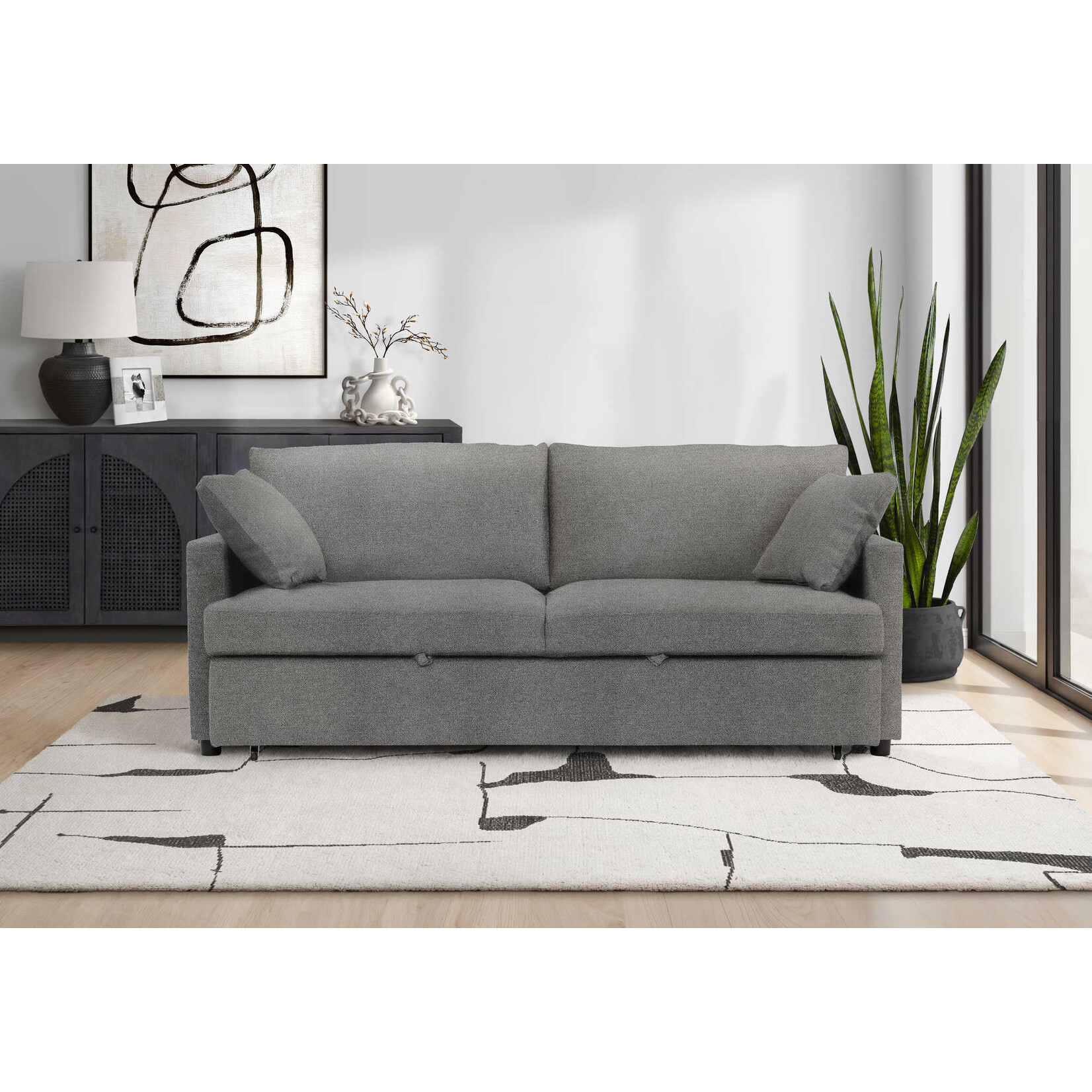 LUCY SLEEPER SOFA, GREY (CENTAURI-13)
