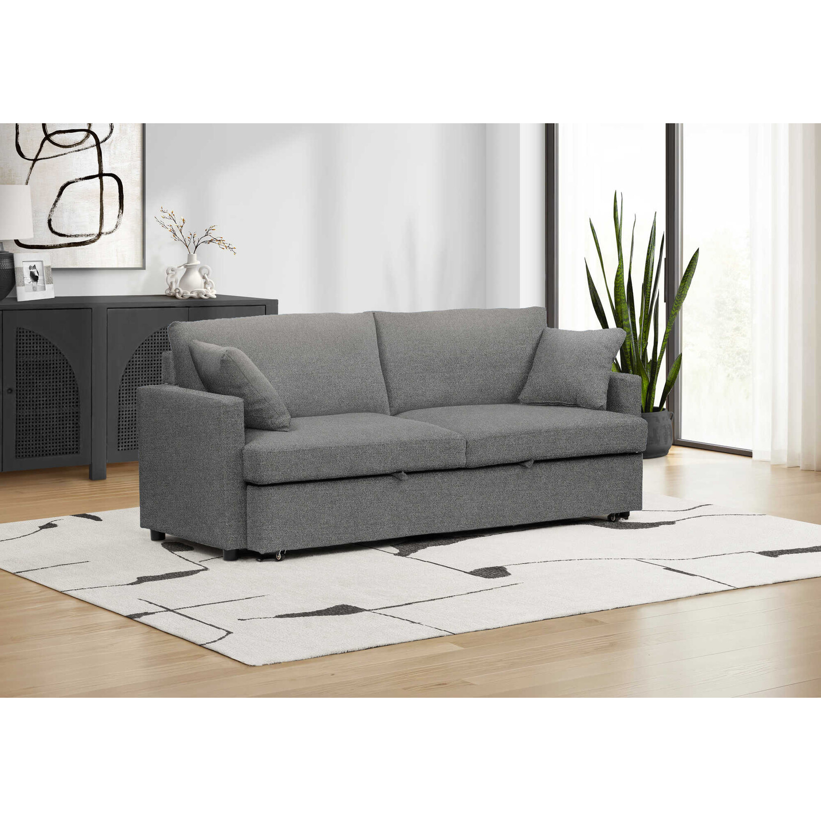 LUCY SLEEPER SOFA, GREY