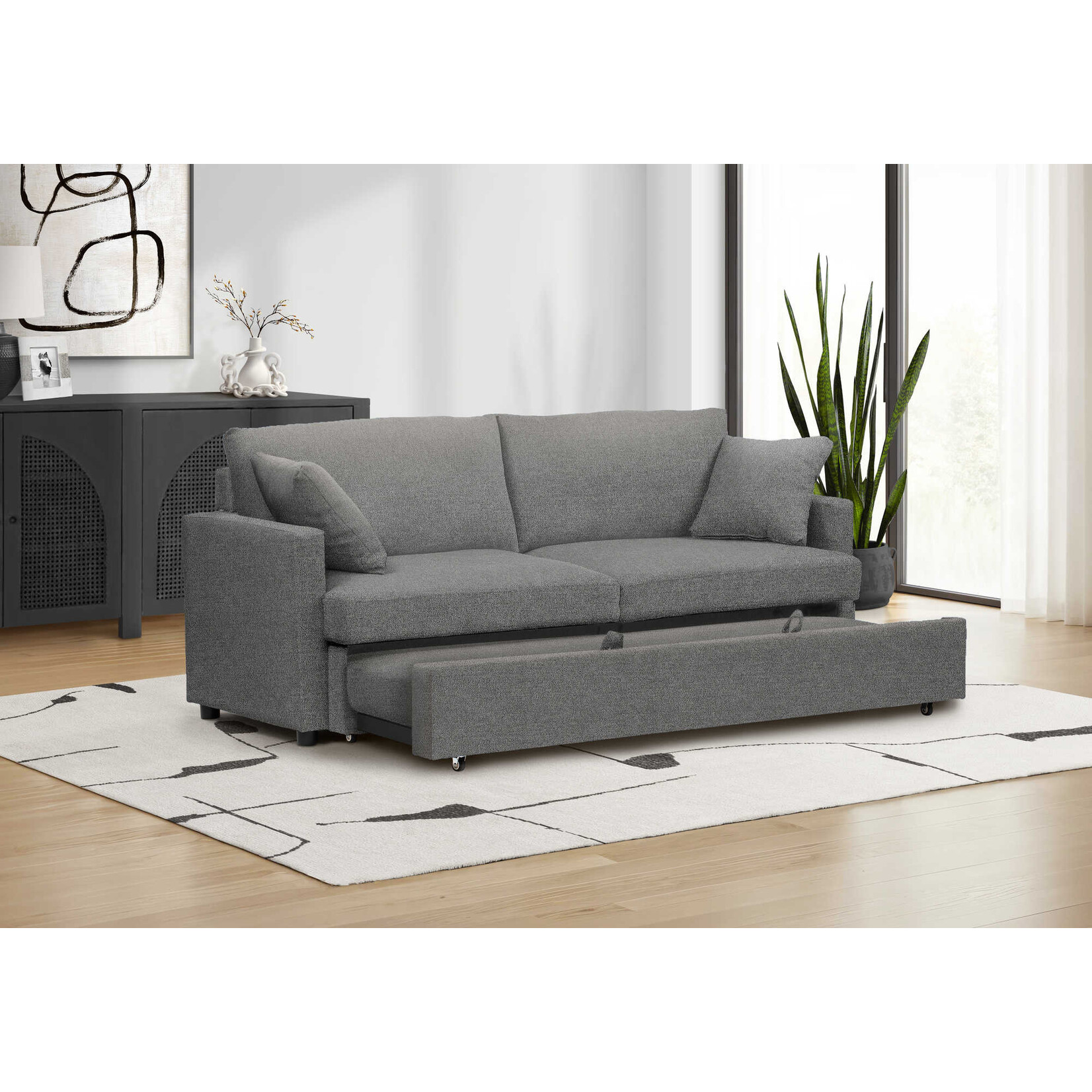 LUCY SLEEPER SOFA, GREY (CENTAURI-13)