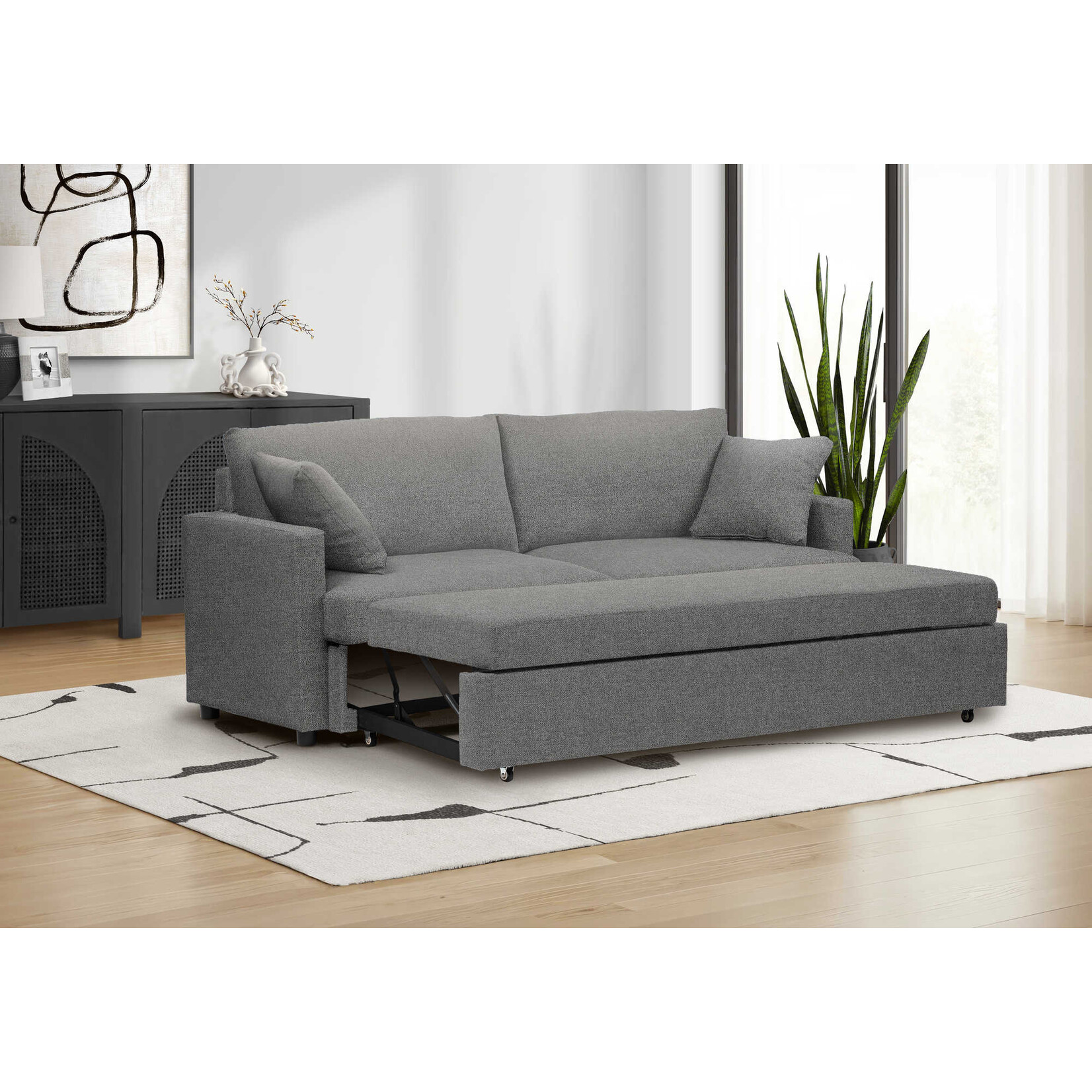 LUCY SLEEPER SOFA, GREY (CENTAURI-13)