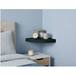 ITY INTERNATIONAL Floating Corner Shelf, Black