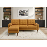 SOFA LOUNGER - L/R FACING WITH 2 PILLOWS / ORANGE #LUMOS-68