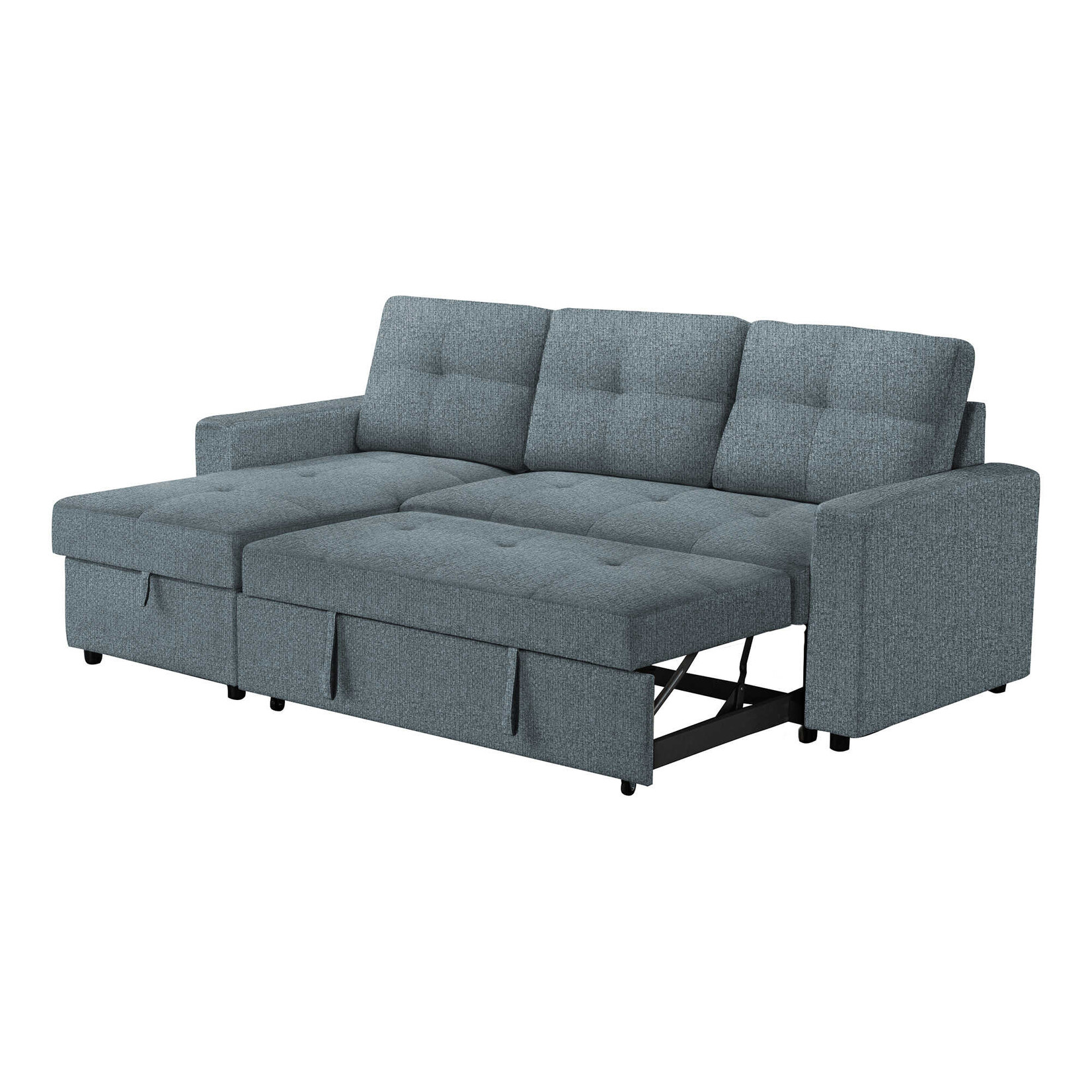 Angie Canapé Sectionnel Futon, Bleu