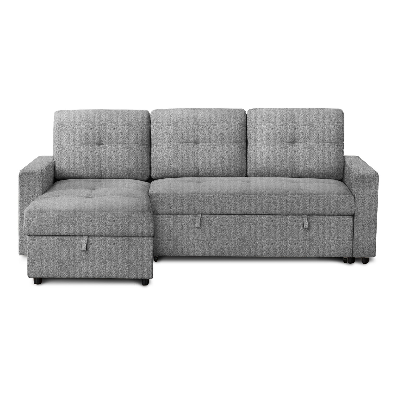 Angie Canapé Sectionnel Futon, Gris