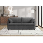 LUCY SLEEPER SOFA, CHARCOAL GREY (BREGO-18)