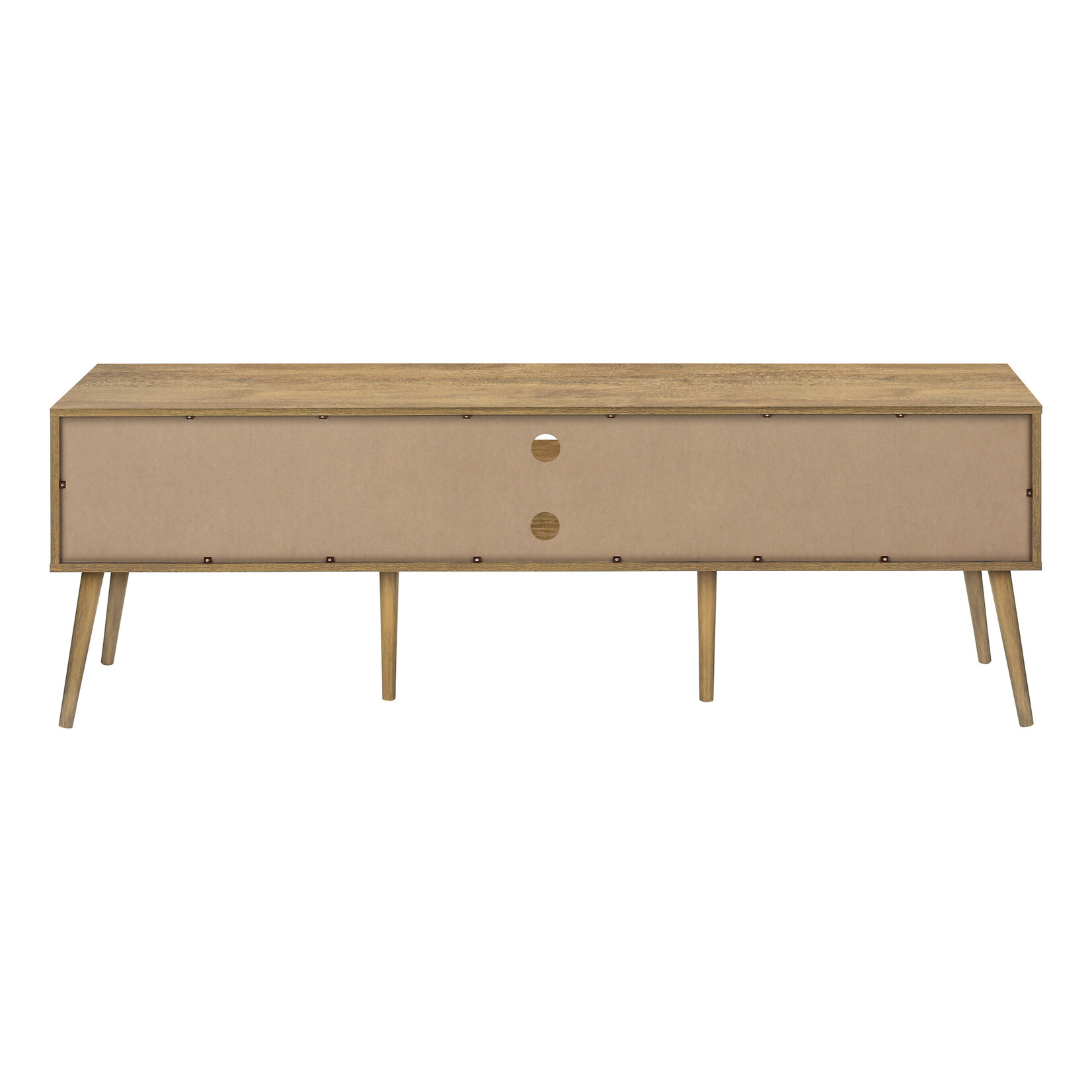 TV STAND - 72"L / WALNUT WITH 2 DOORS