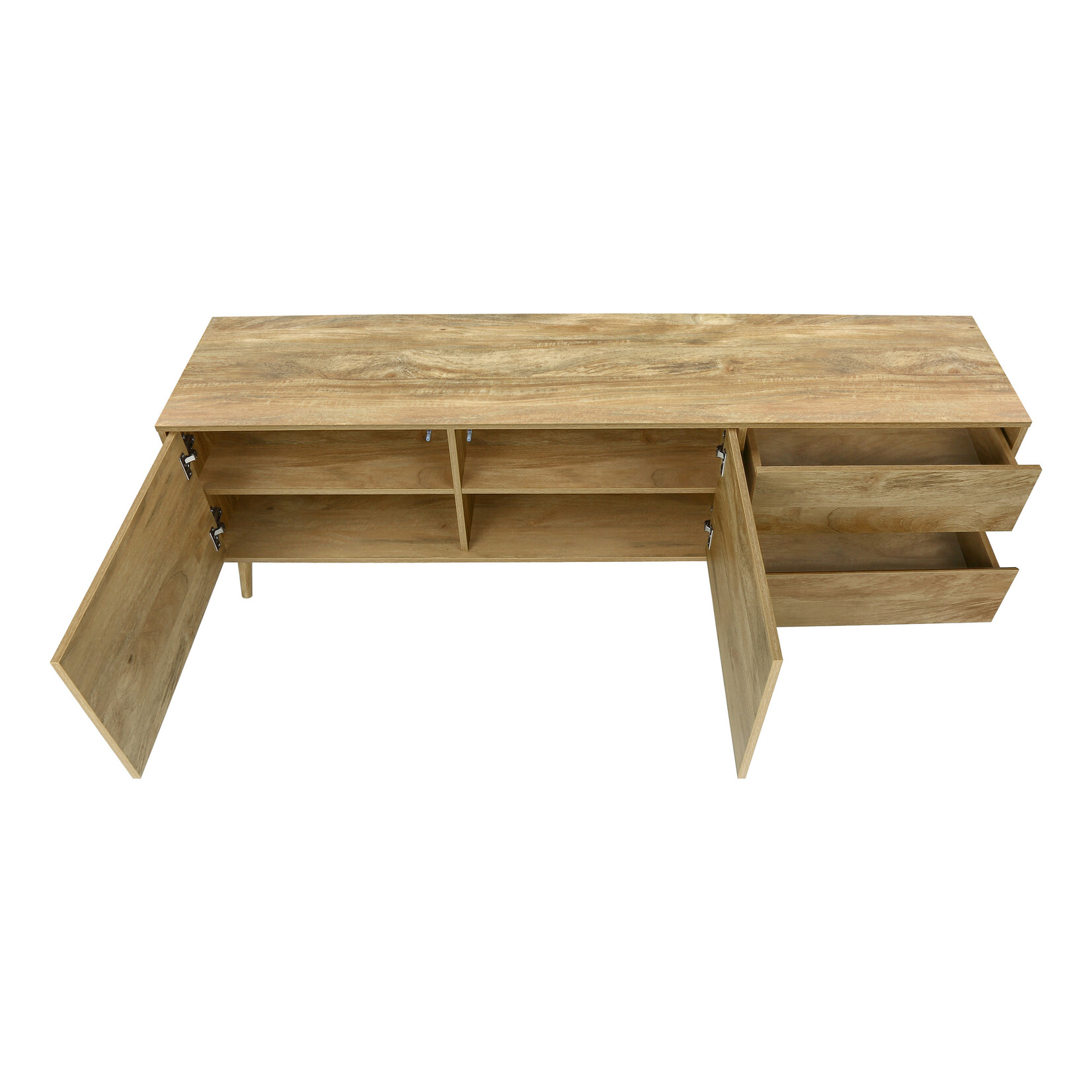 MEUBLE TV - 72"L / NOYER AVEC D'ENTREPOSAGE