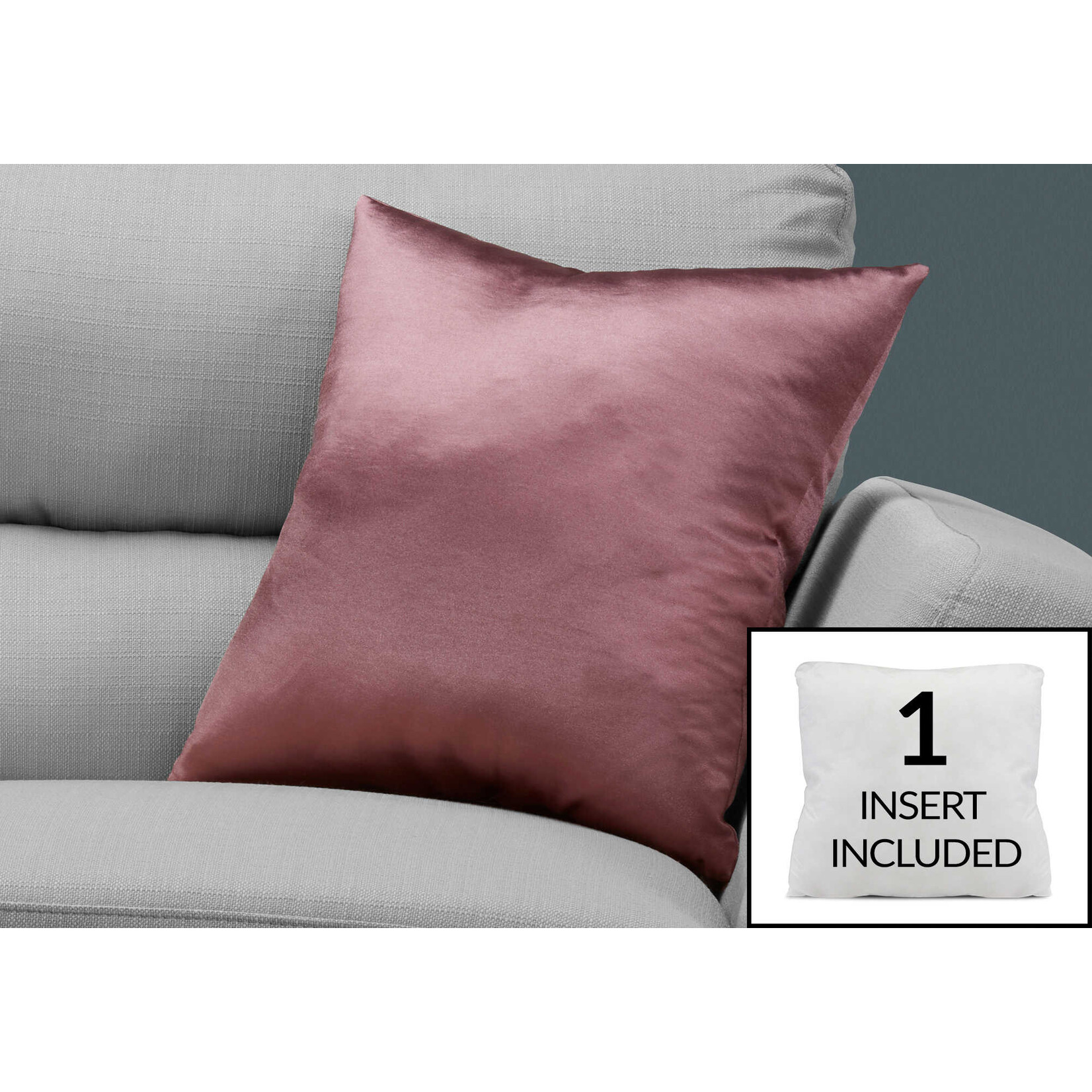 Monarch Satin Cushion 18x18in,