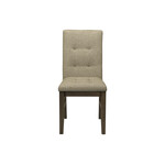 Dining Chair Brown Fabric