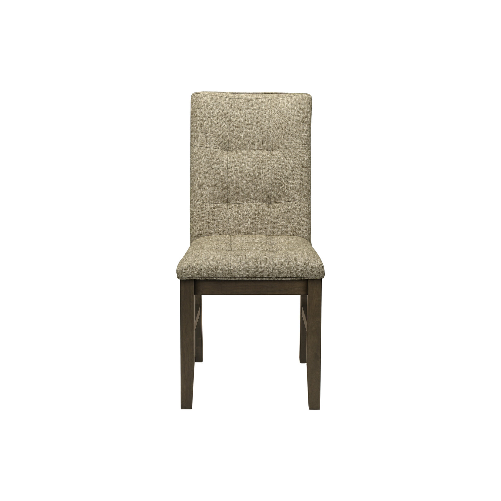 Dining Chair Brown Fabric