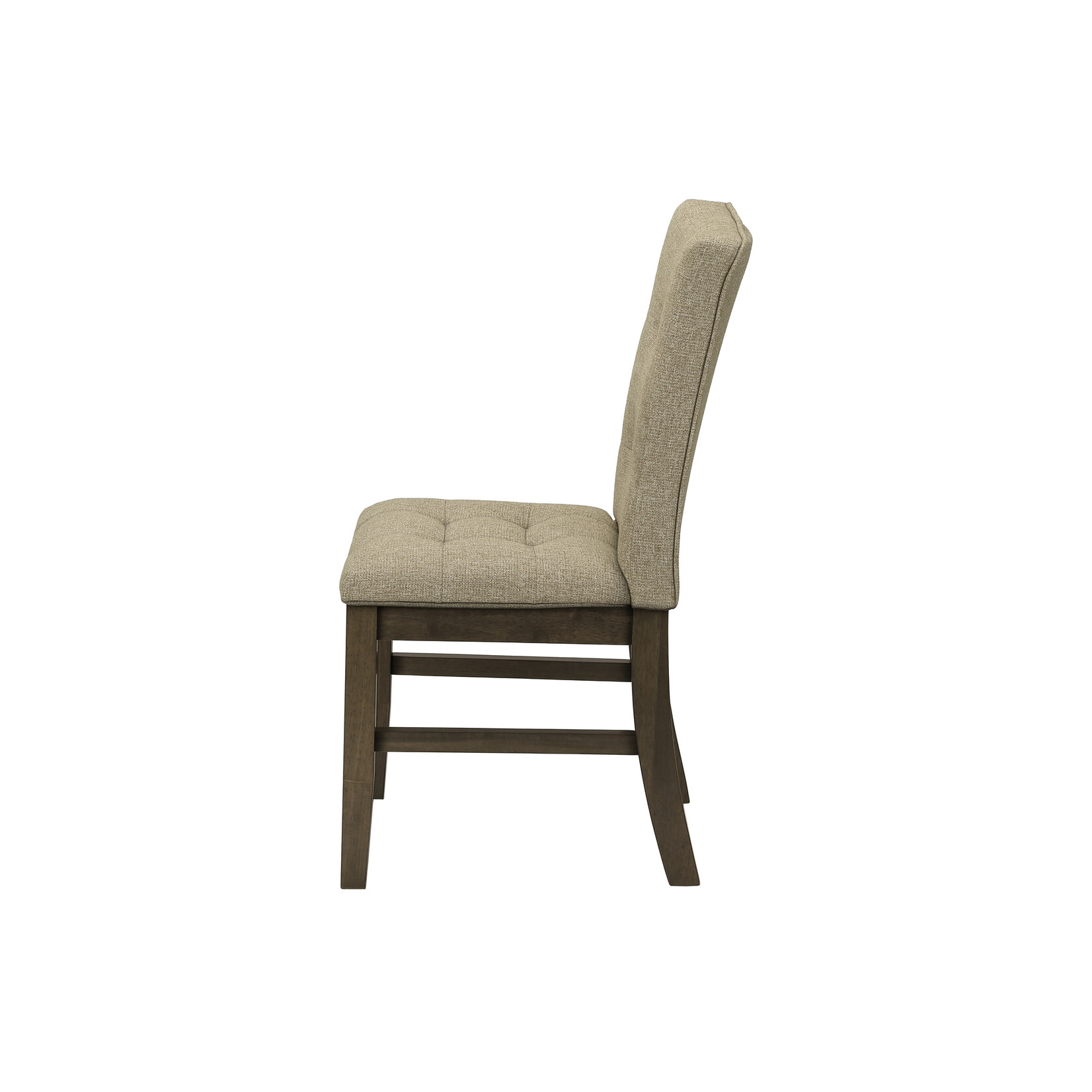 Dining Chair Brown Fabric