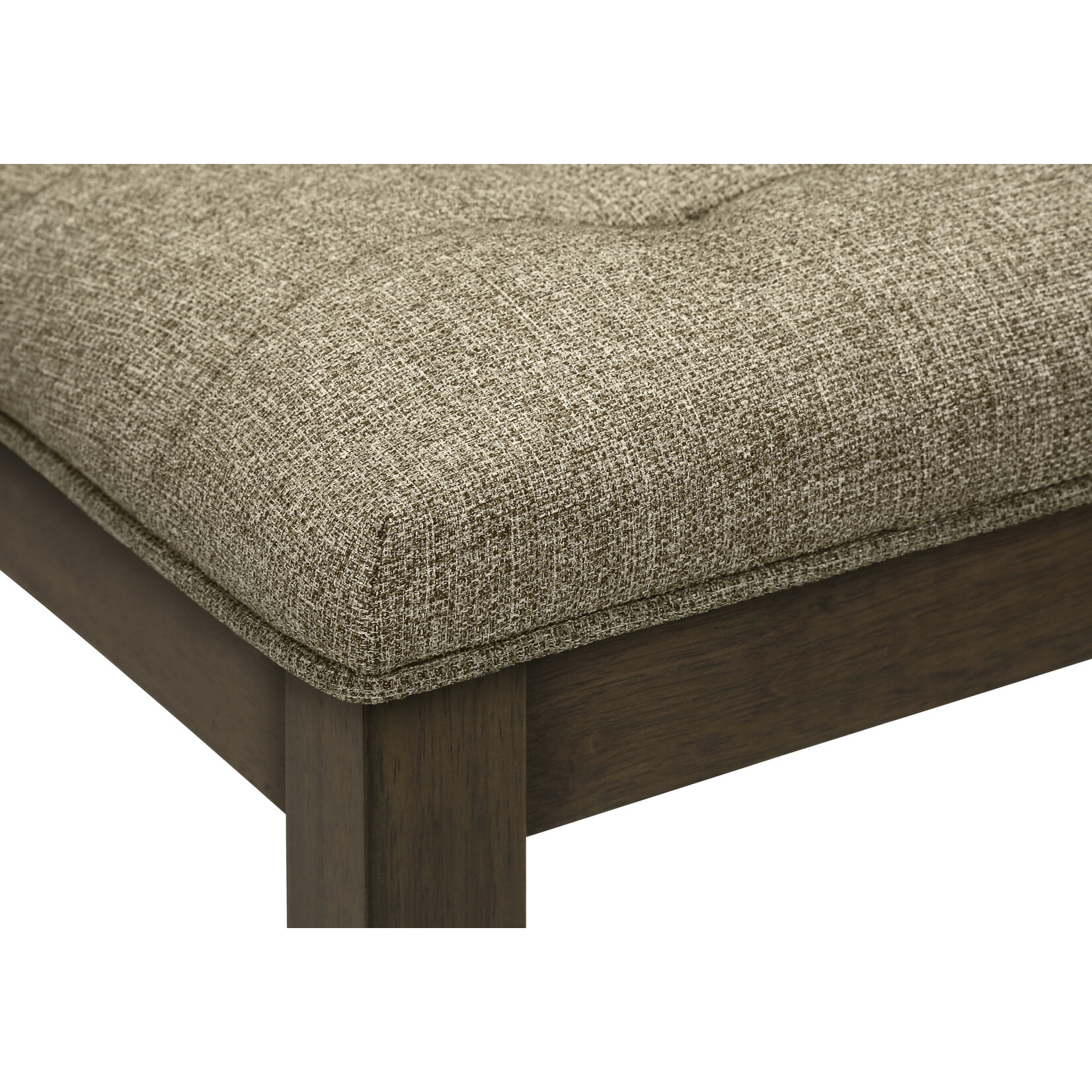 Dining Chair Brown Fabric