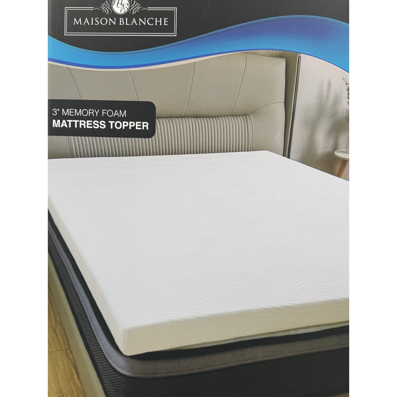 3IN Memory Foam Mattress Topper,