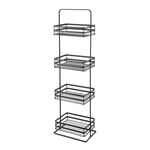 ITY INTERNATIONAL 4-Tier Freestanding Storage, Home Spa Tower, Matte Black
