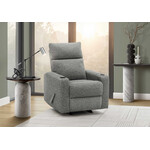 Reclining Rocking Chair, Dark Grey Fabric